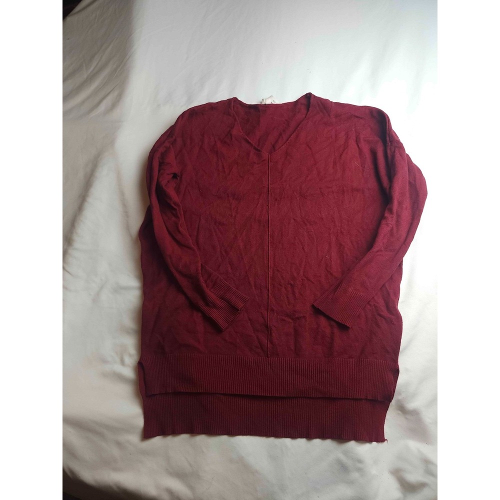 Dreamers by Debut Sweater Womens S/M Red Grunge Boho Winter Layering Preppy